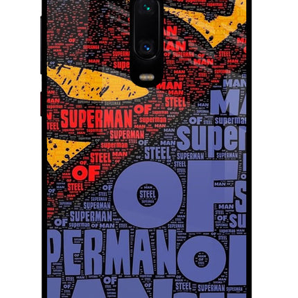 Superman Redmi K20 Pro Glass Case Back Cover by Casekaro