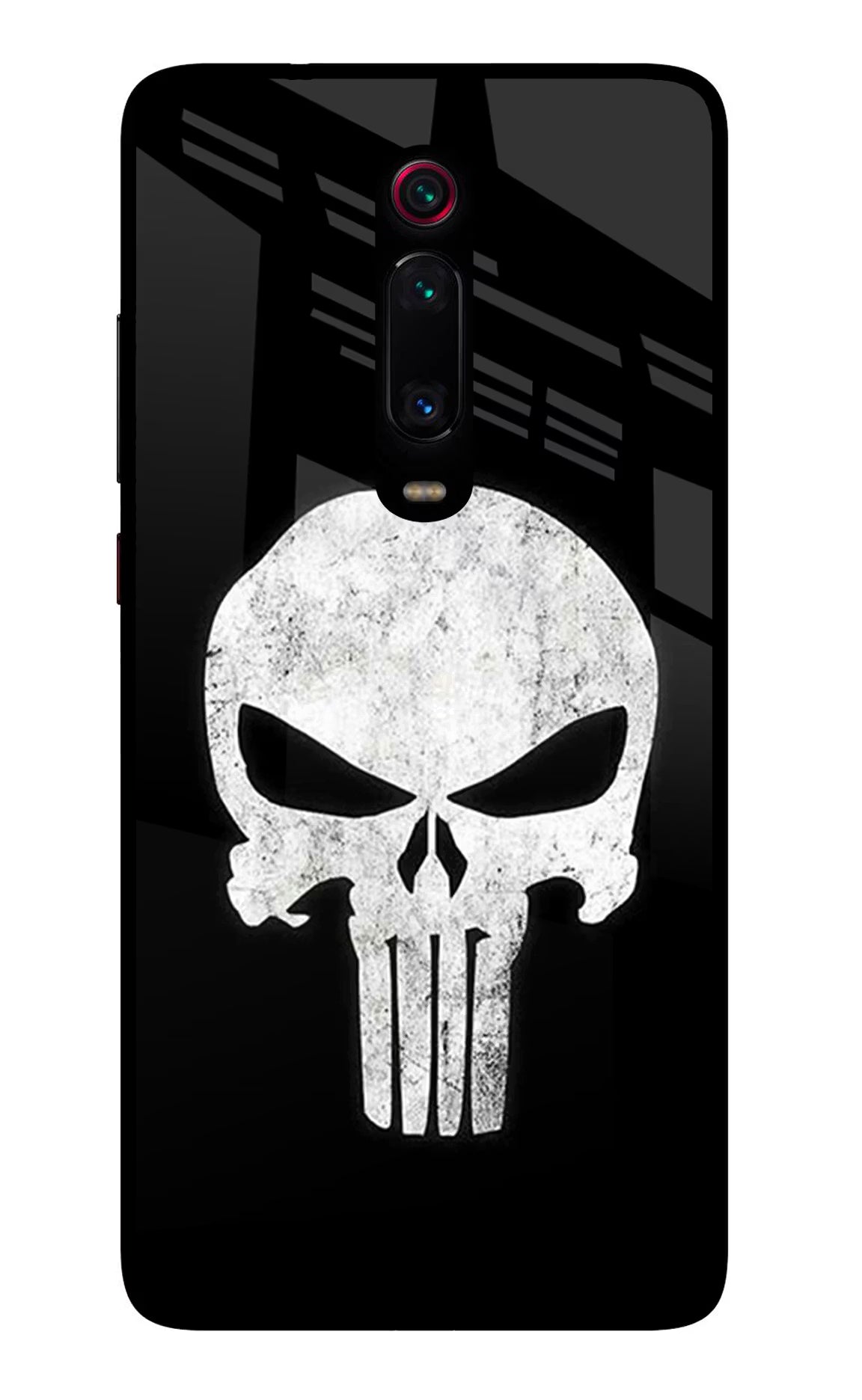 Punisher Skull Redmi K20 Pro Glass Case Back Cover by Casekaro