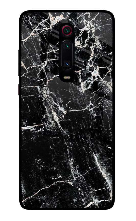 Black Marble Texture Redmi K20 Pro Glass Case