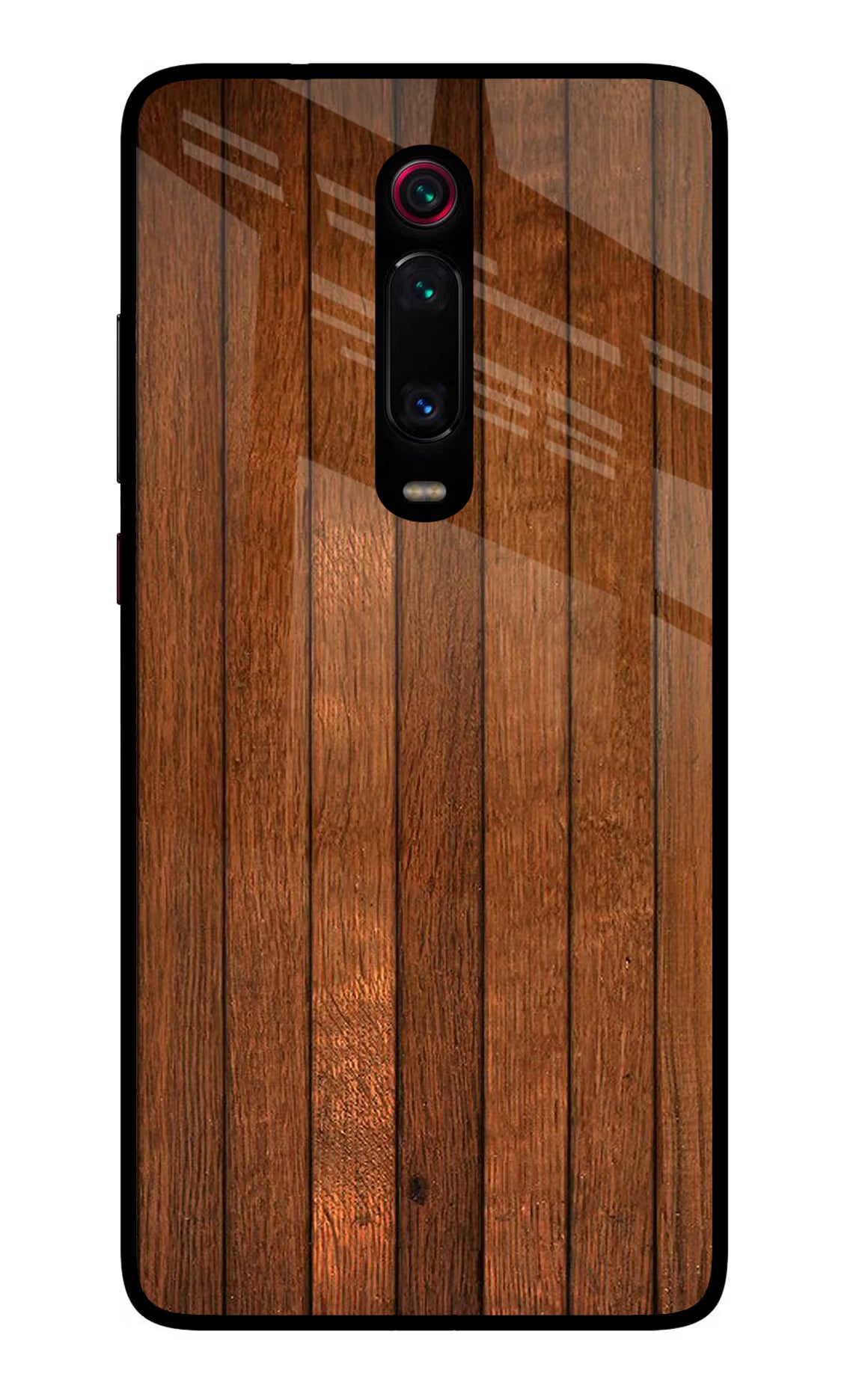 Wooden Artwork Bands Redmi K20 Pro Glass Case