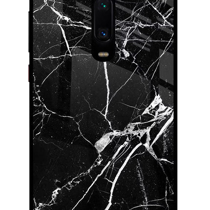 Black Marble Pattern Redmi K20 Pro Glass Case Back Cover by Casekaro