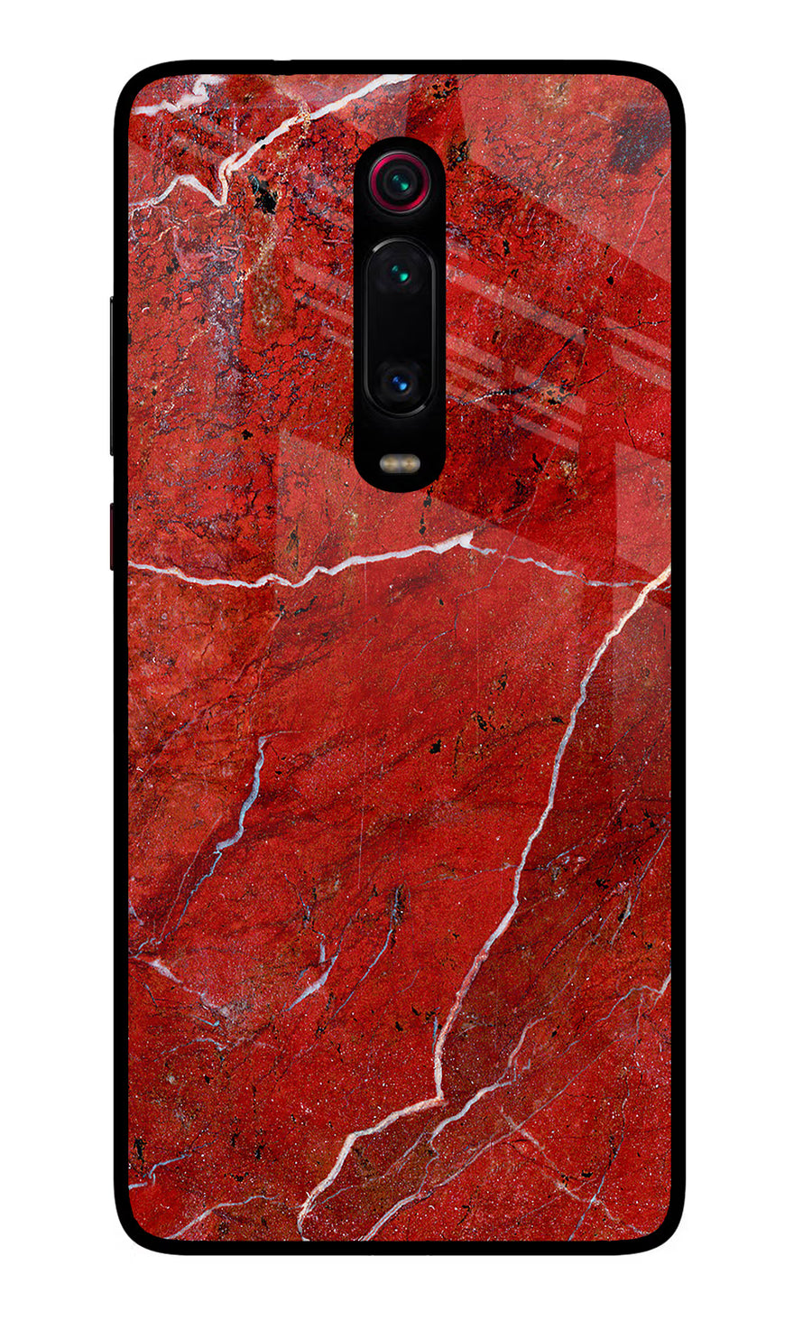 Red Marble Design Redmi K20 Pro Back Cover, Glass case
