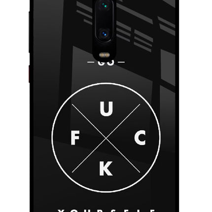 Go Fuck Yourself Redmi K20 Pro Glass Case Back Cover by Casekaro