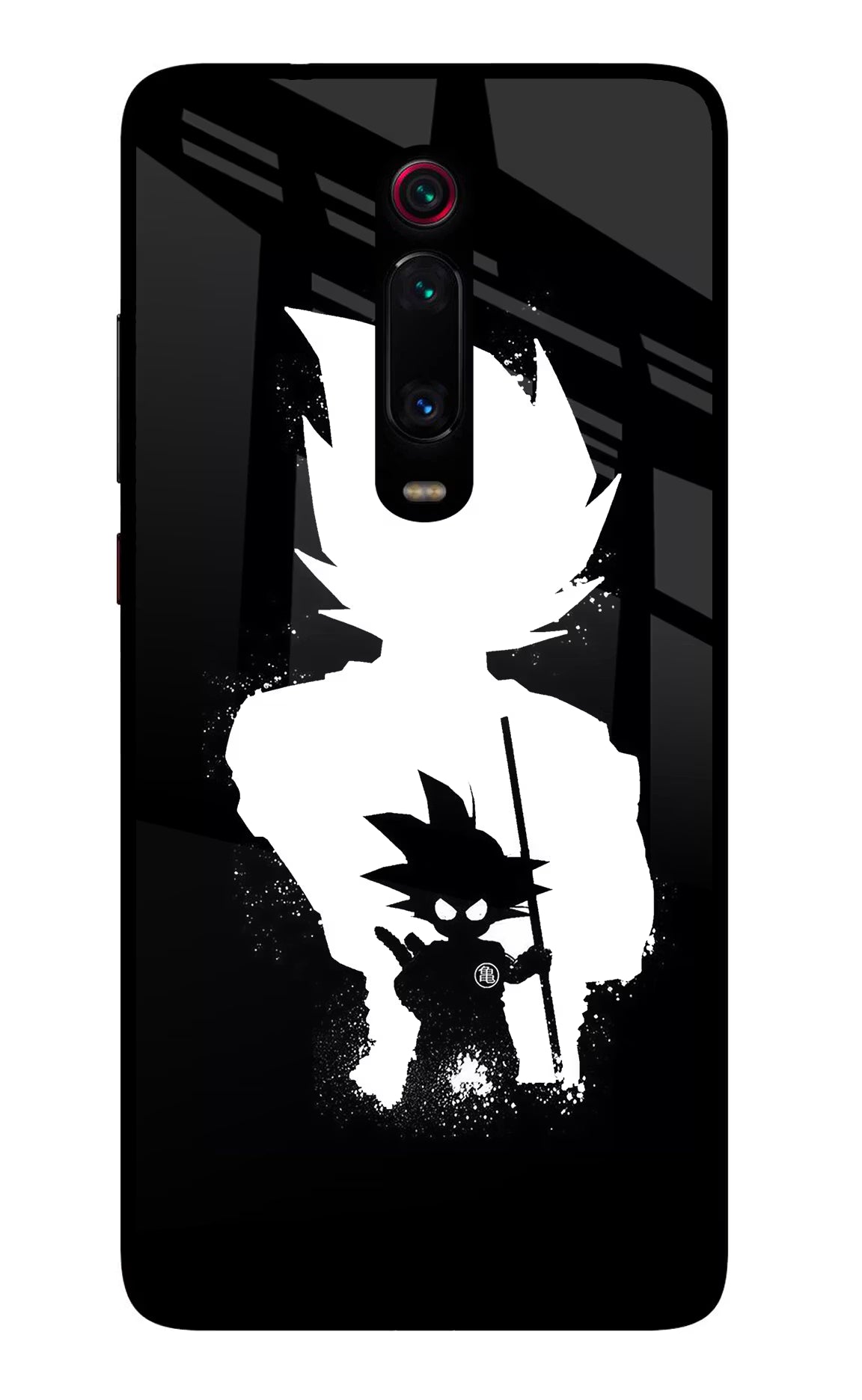 Goku Shadow Redmi K20 Pro Glass Case Back Cover by Casekaro