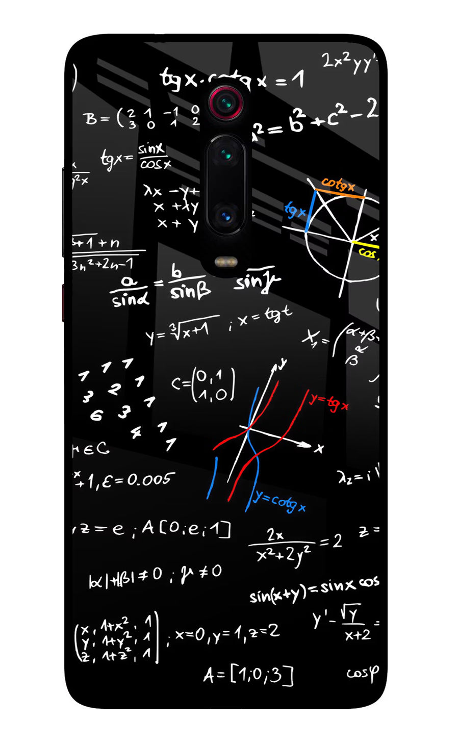Mathematics Formula Redmi K20 Pro Back Cover, Glass case