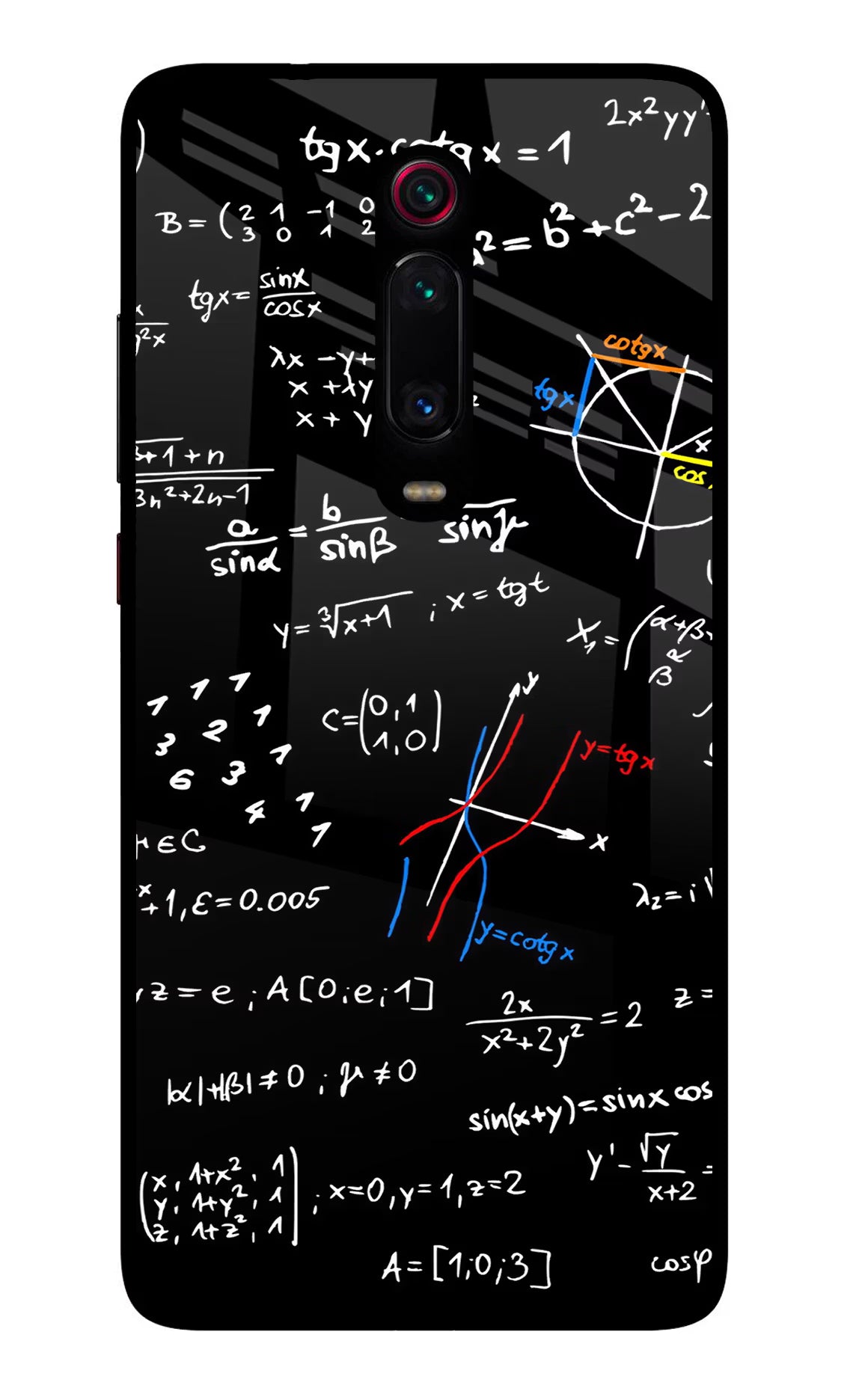 Mathematics Formula Redmi K20 Pro Glass Case