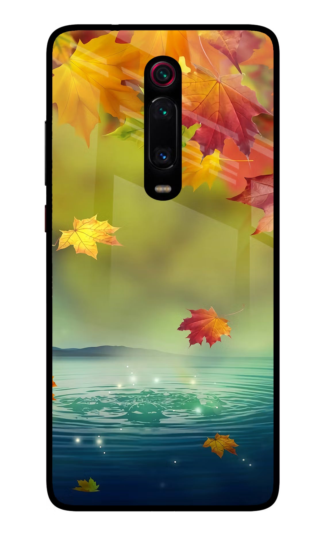 Flowers Redmi K20 Pro Glass Case Back Cover by Casekaro