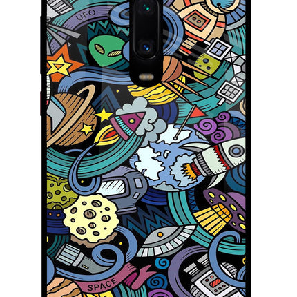 Space Abstract Redmi K20 Pro Glass Case Back Cover by Casekaro