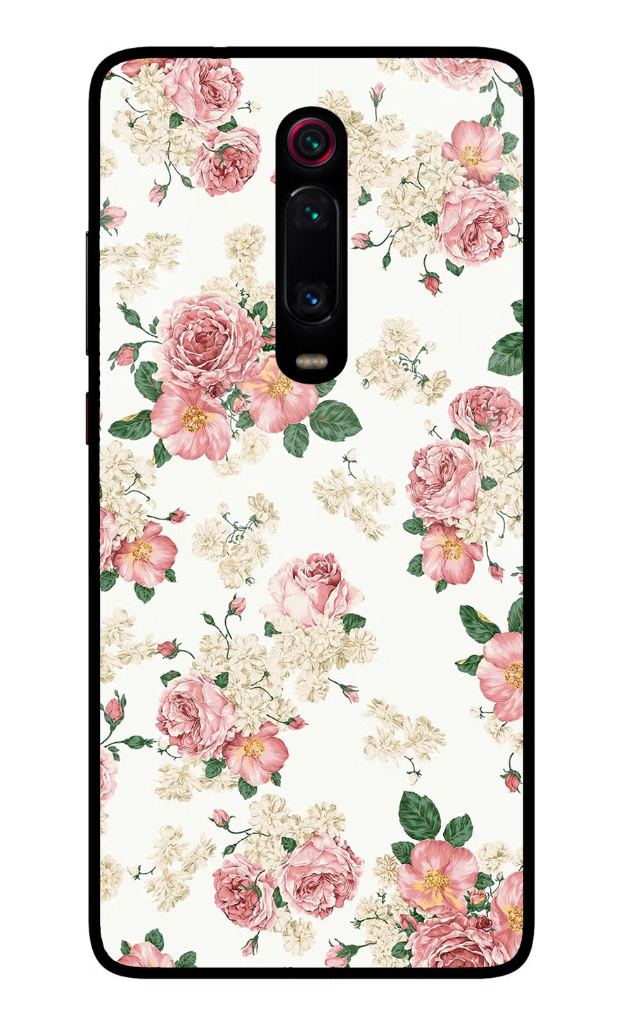 Flowers Redmi K20 Pro Back Cover, Glass case