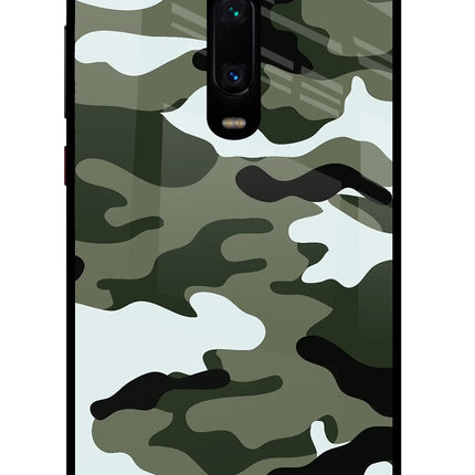 Camouflage Redmi K20 Pro Glass Case Back Cover by Casekaro
