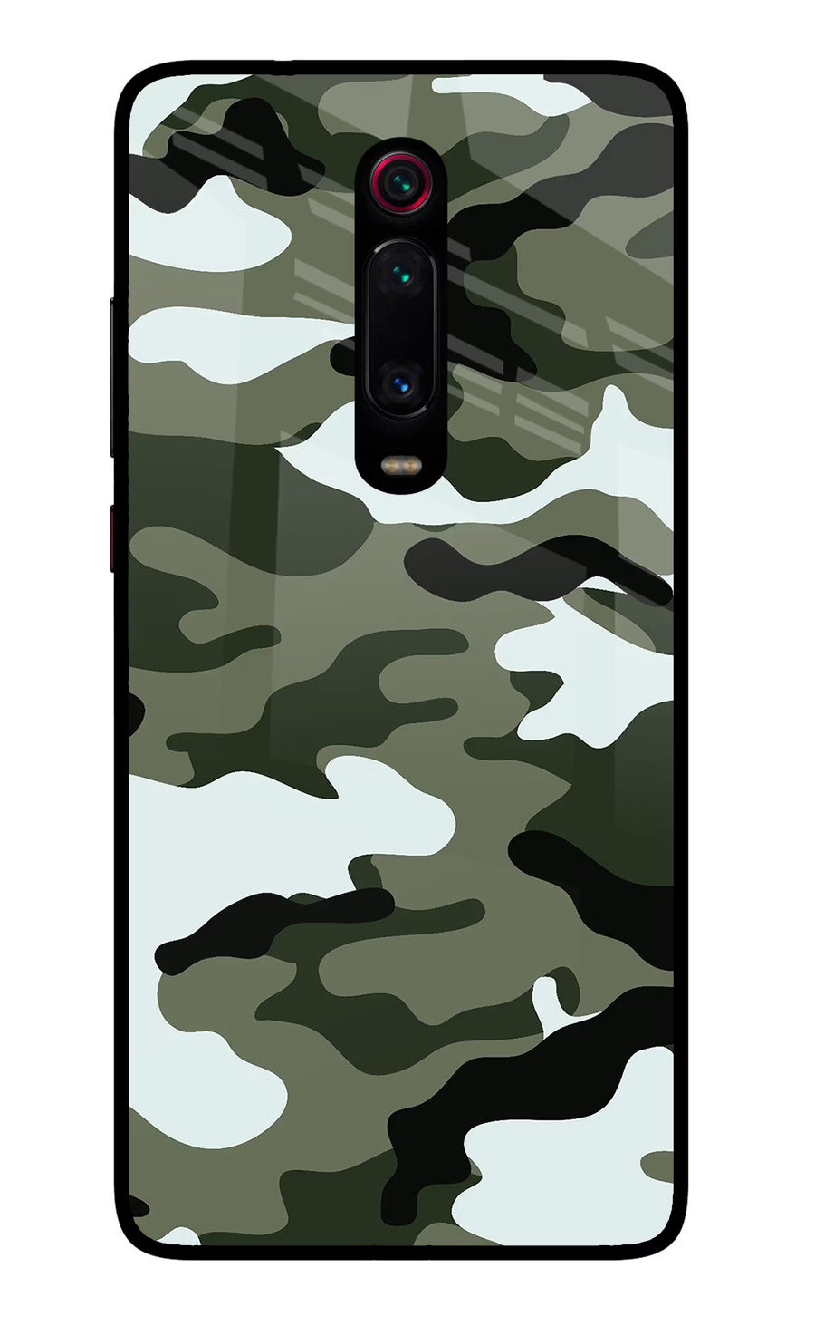 Camouflage Redmi K20 Pro Back Cover, Glass case