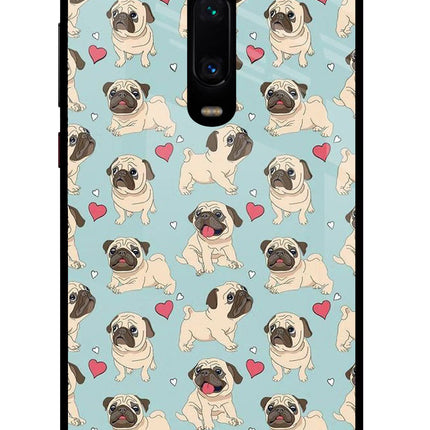 Pug Dog Redmi K20 Pro Glass Case Back Cover by Casekaro