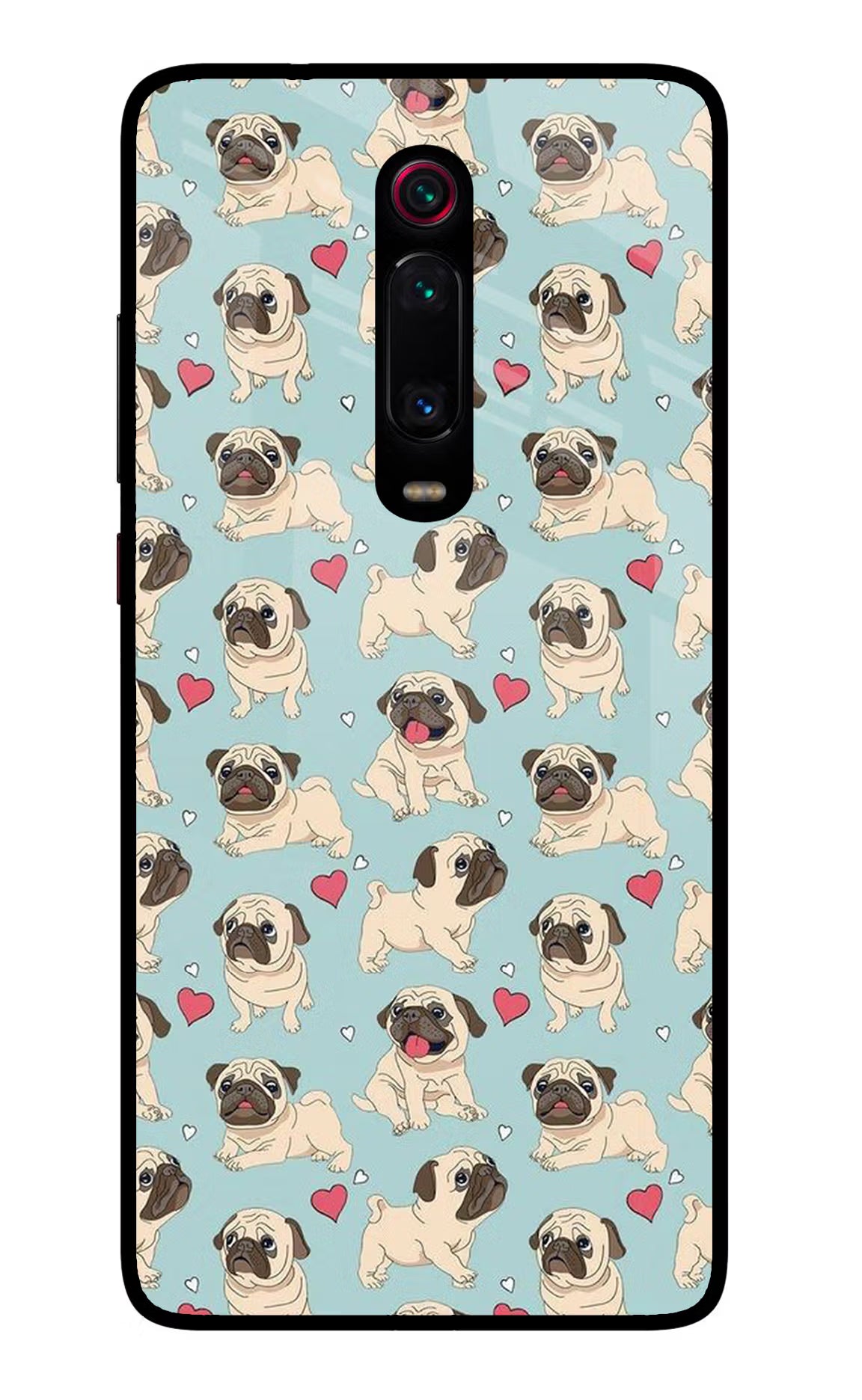 Pug Dog Redmi K20 Pro Glass Case Back Cover by Casekaro