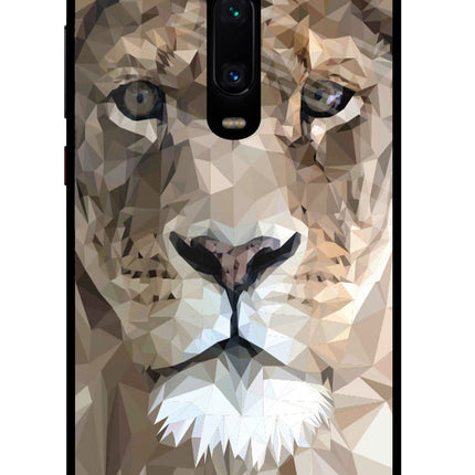Lion Art Redmi K20 Pro Glass Case Back Cover by Casekaro