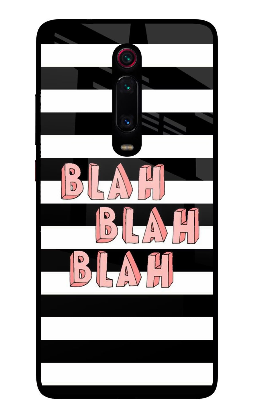 Blah Blah Blah Redmi K20 Pro Back Cover, Glass case