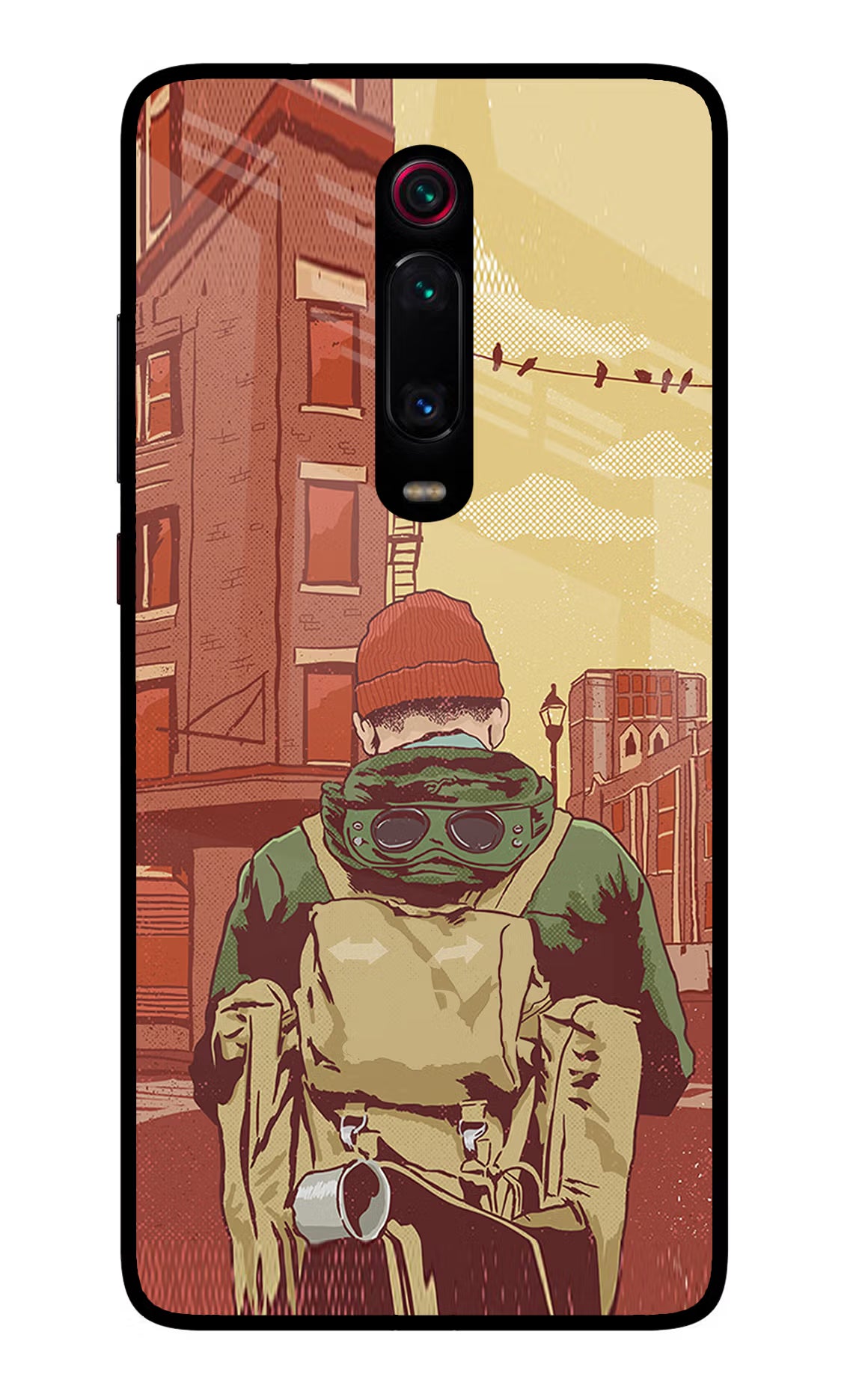 Adventurous Redmi K20 Pro Glass Case Back Cover by Casekaro