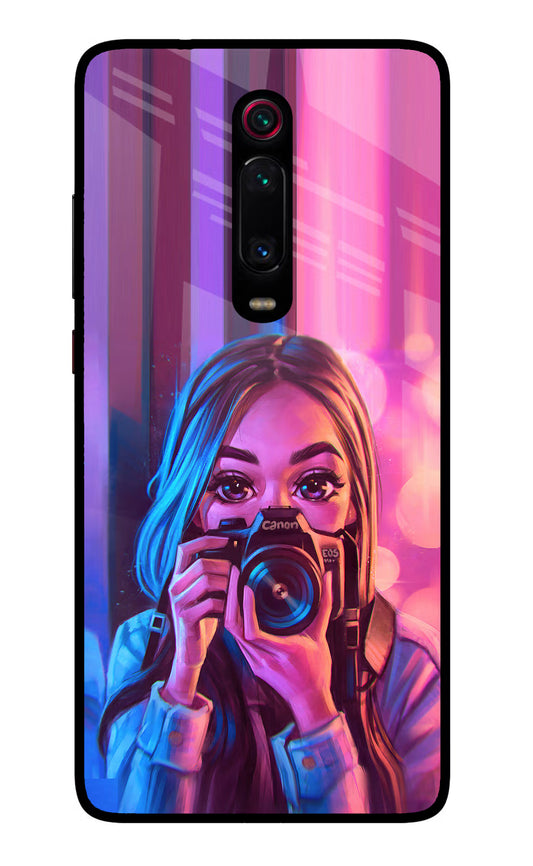 Girl Photographer Redmi K20 Pro Glass Case