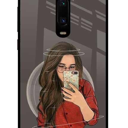 Selfie Queen Redmi K20 Pro Glass Case Back Cover by Casekaro