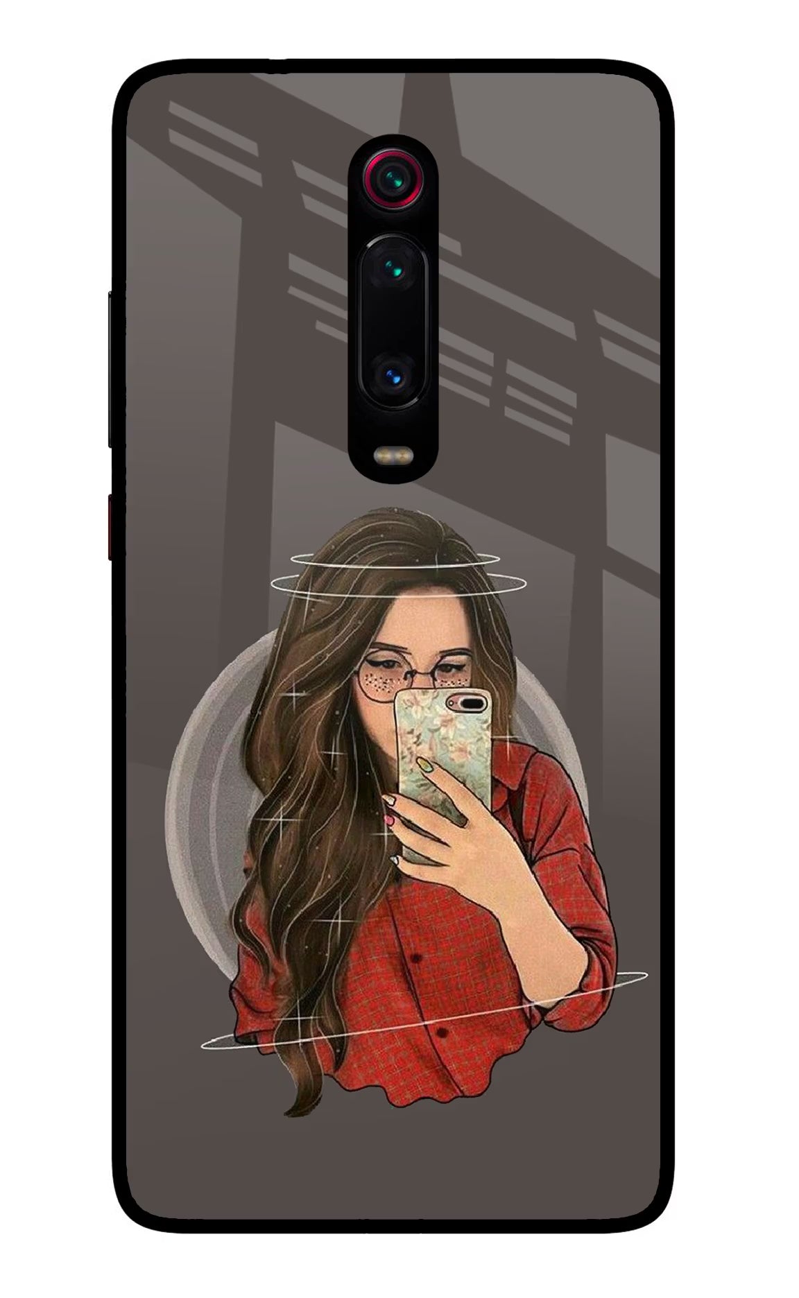 Selfie Queen Redmi K20 Pro Glass Case Back Cover by Casekaro