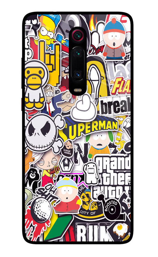 Sticker Bomb Redmi K20 Pro Glass Case