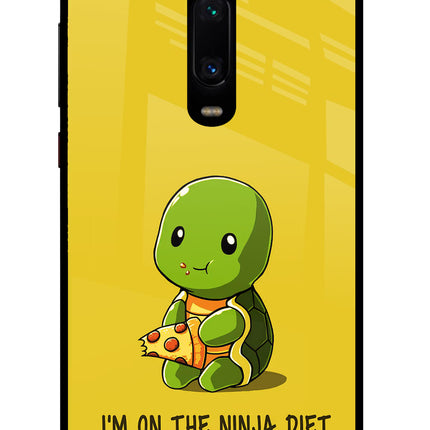 I'm on Ninja Diet Redmi K20 Pro Glass Case Back Cover by Casekaro