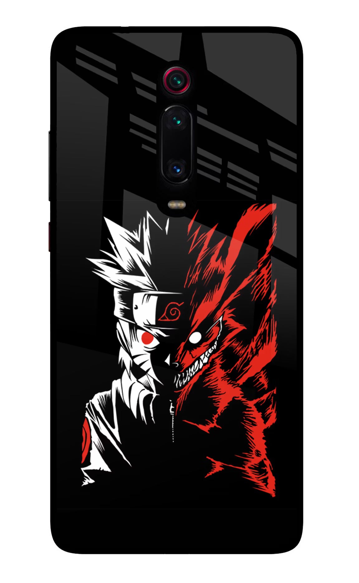 Naruto Two Face Redmi K20 Pro Glass Case Back Cover by Casekaro