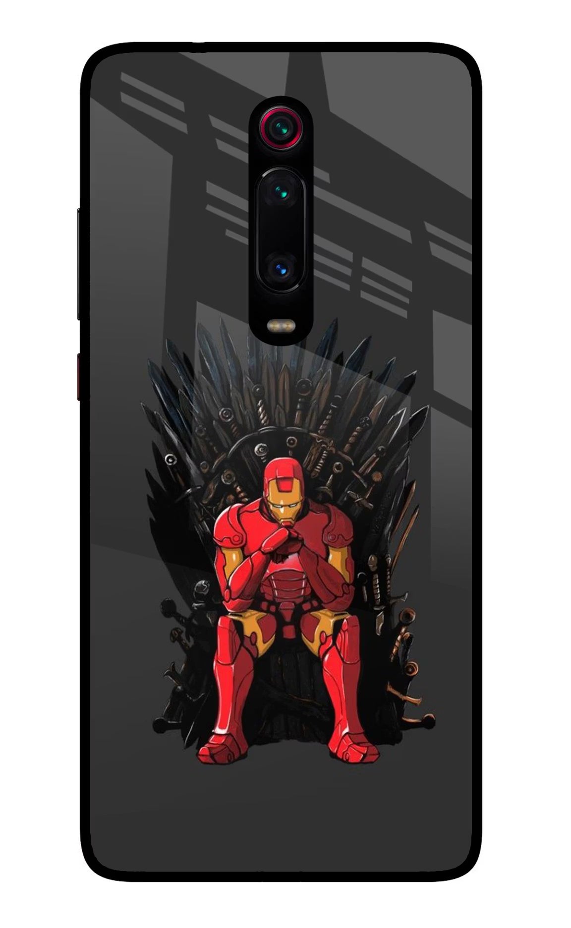 Ironman Throne Redmi K20 Pro Glass Case Back Cover by Casekaro