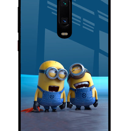 Minion Laughing Redmi K20 Pro Glass Case Back Cover by Casekaro
