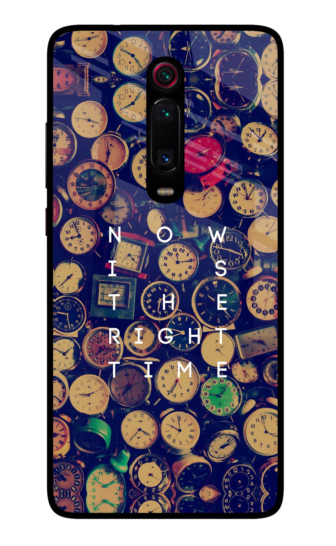 Now is the Right Time Quote Redmi K20 Pro Glass Case