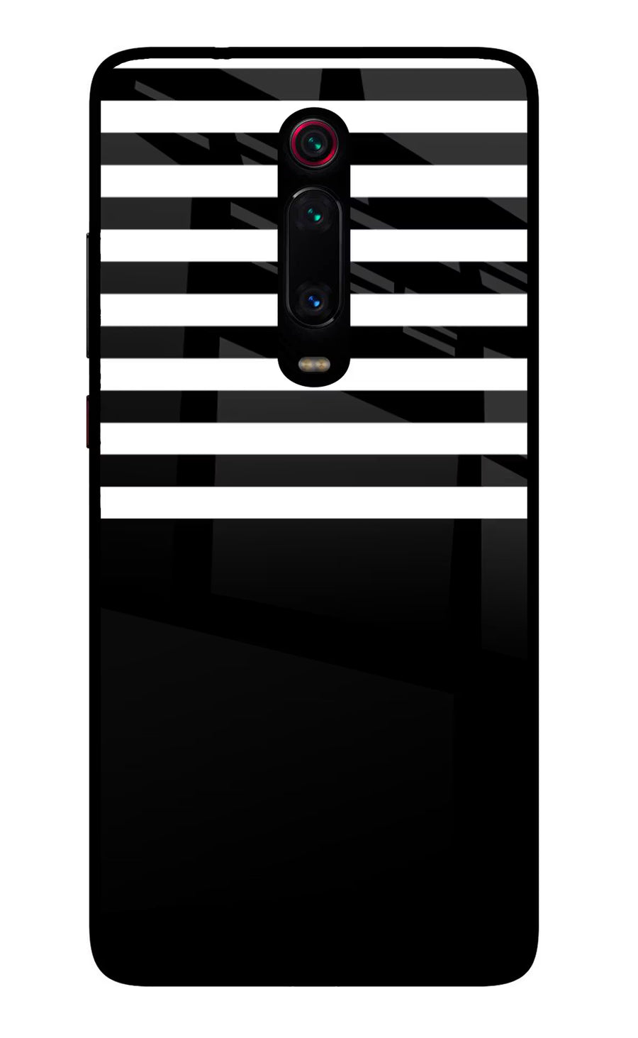 Black and White Print Redmi K20 Pro Back Cover, Glass case