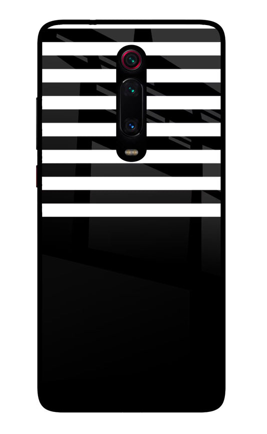 Black and White Print Redmi K20 Pro Glass Case