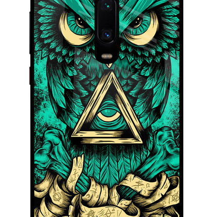 Green Owl Redmi K20 Pro Glass Case Back Cover by Casekaro