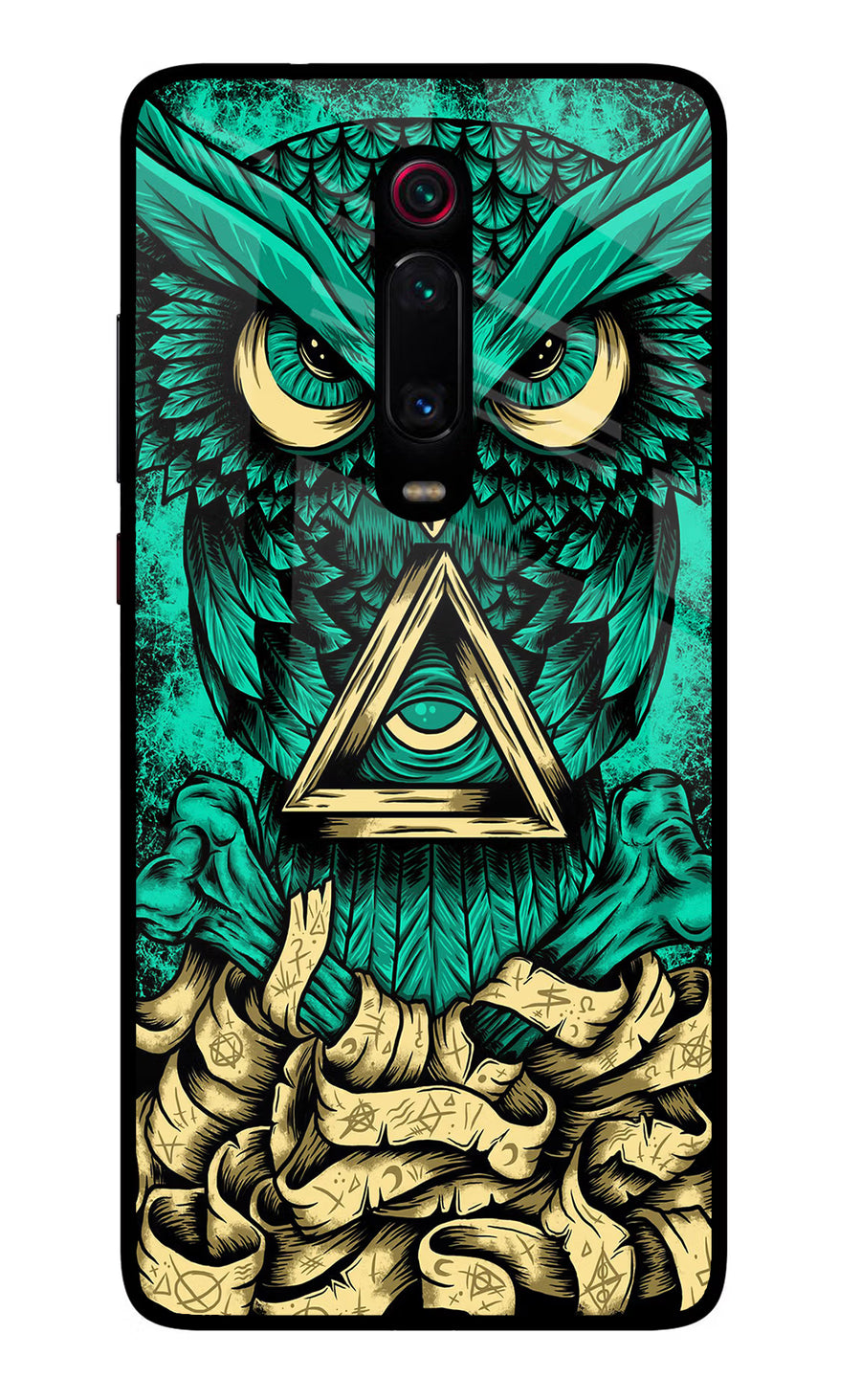 Green Owl Redmi K20 Pro Back Cover, Glass case