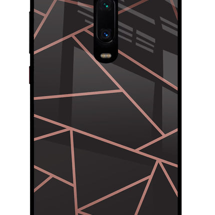 Geometric Pattern Redmi K20 Pro Glass Case Back Cover by Casekaro