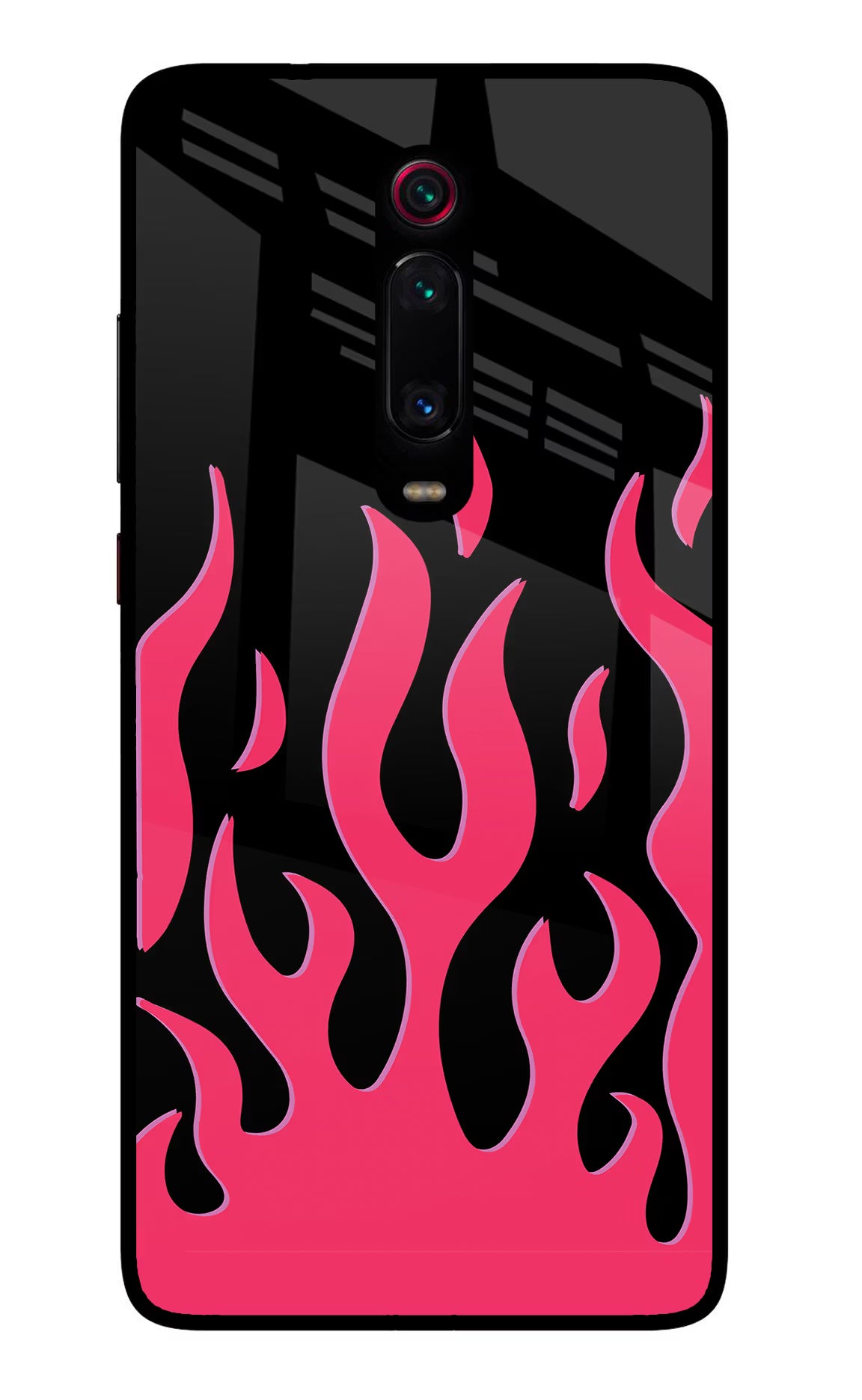 Fire Flames Redmi K20 Pro Glass Case