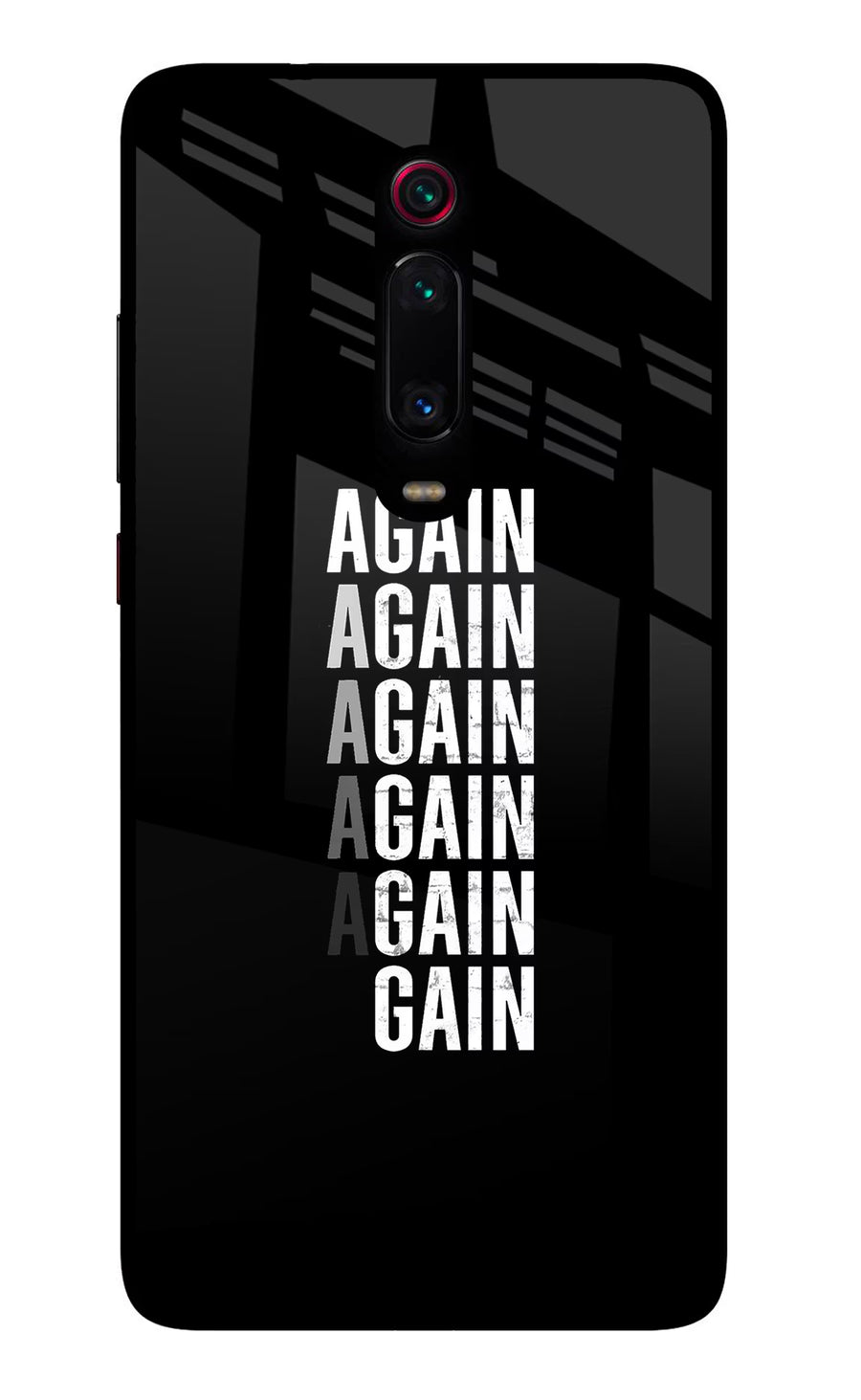 Again Again Gain Redmi K20 Pro Back Cover, Glass case
