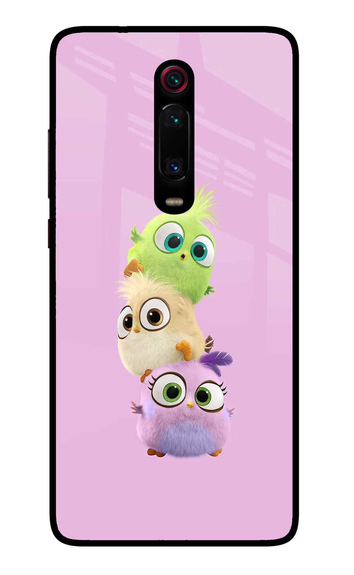 Cute Little Birds Redmi K20 Pro Glass Case Back Cover by Casekaro