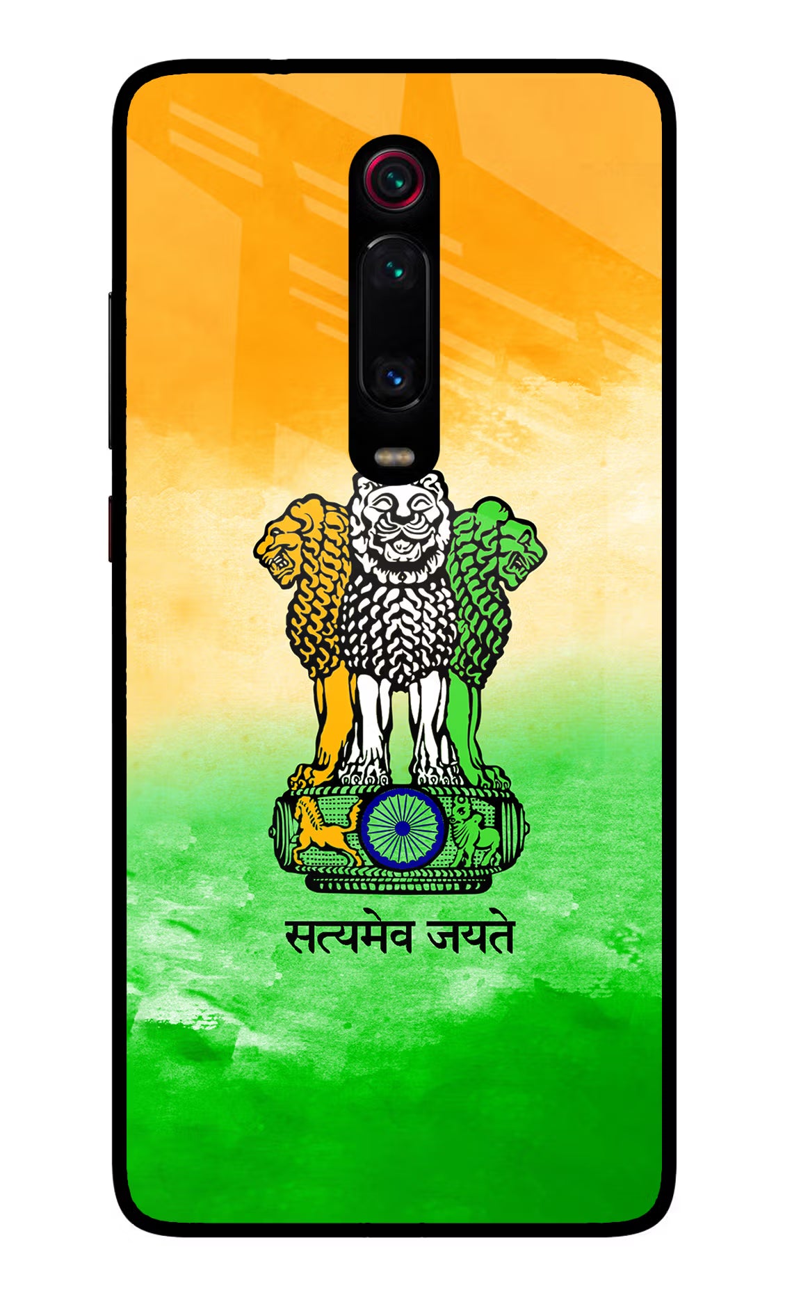 Satyamev Jayate Flag Redmi K20 Pro Glass Case