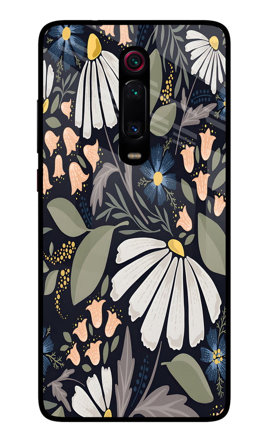Flowers Art Redmi K20 Pro Glass Case