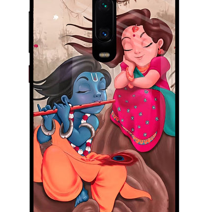 Radhe Krishna Redmi K20 Pro Glass Case Back Cover by Casekaro