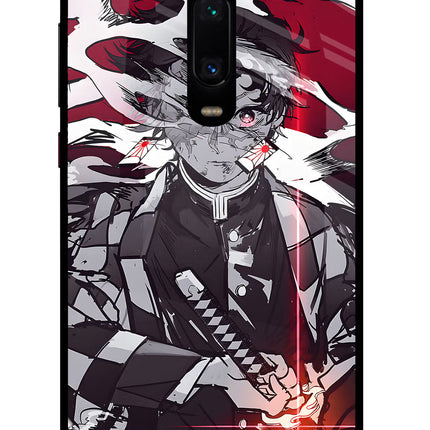 Demon Slayer Redmi K20 Pro Glass Case Back Cover by Casekaro