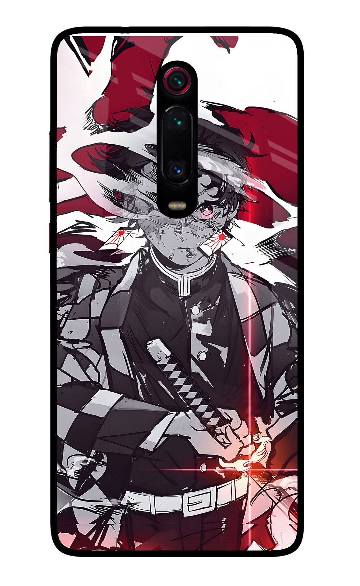 Demon Slayer Redmi K20 Pro Glass Case Back Cover by Casekaro