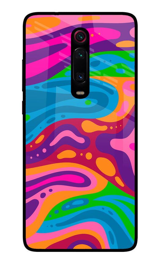 Trippy Pattern Redmi K20 Pro Glass Case