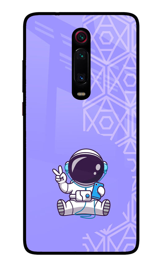 Cute Astronaut Chilling Redmi K20 Pro Glass Case
