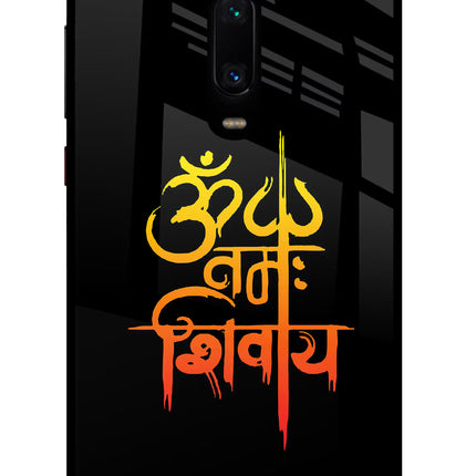 Om Namah Shivay Redmi K20 Pro Glass Case Back Cover by Casekaro