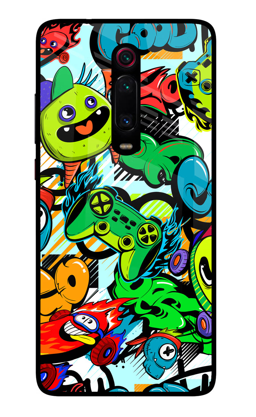 Game Doodle Redmi K20 Pro Back Cover, Glass case