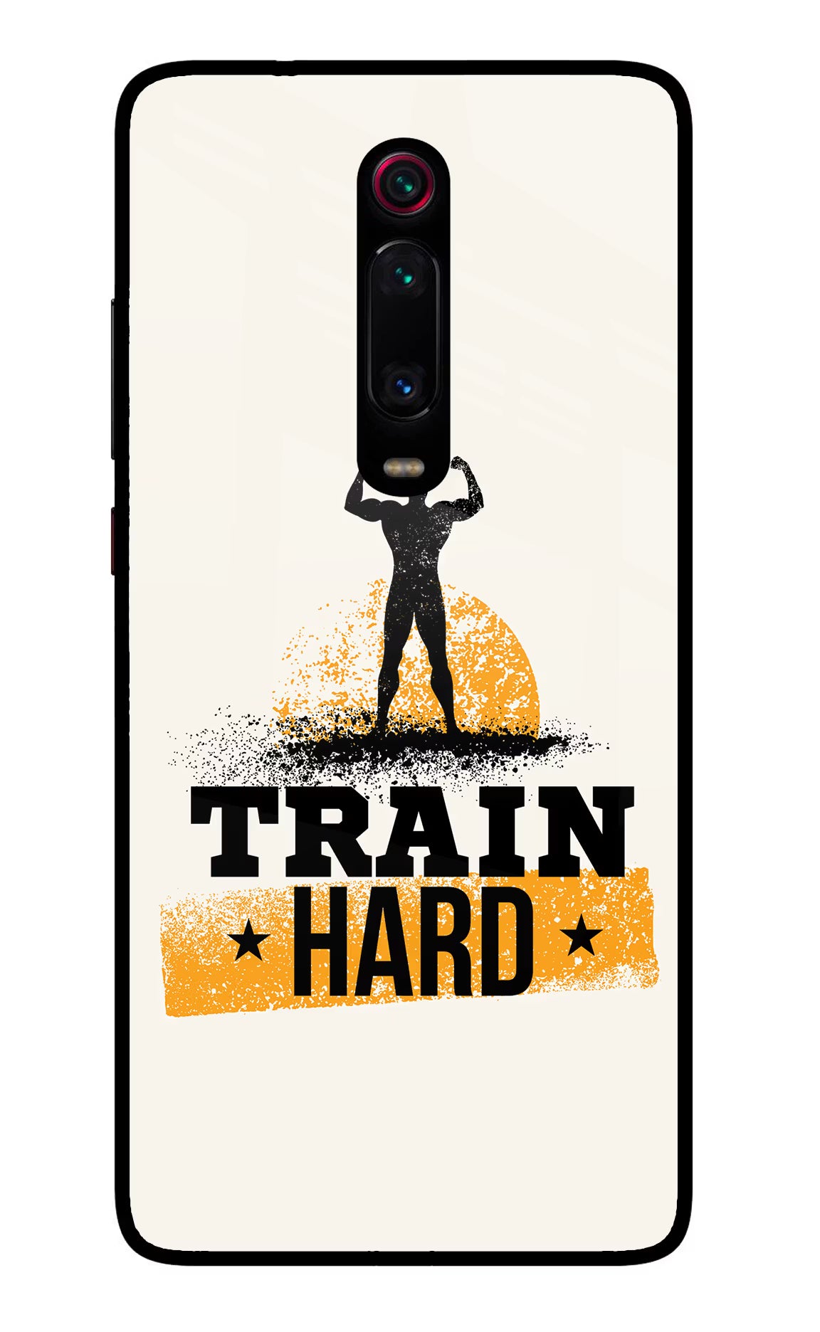 Train Hard Redmi K20 Pro Glass Case Back Cover by Casekaro