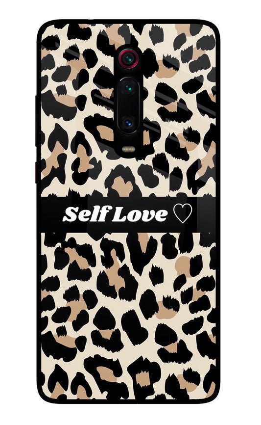 Leopard Print Self Love Redmi K20 Pro Glass Case