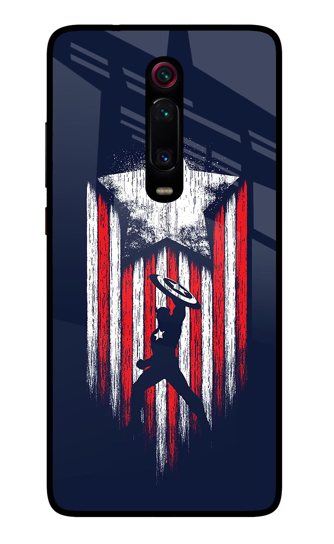 Captain America Marvel Art Redmi K20 Pro Glass Case Back Cover by Casekaro
