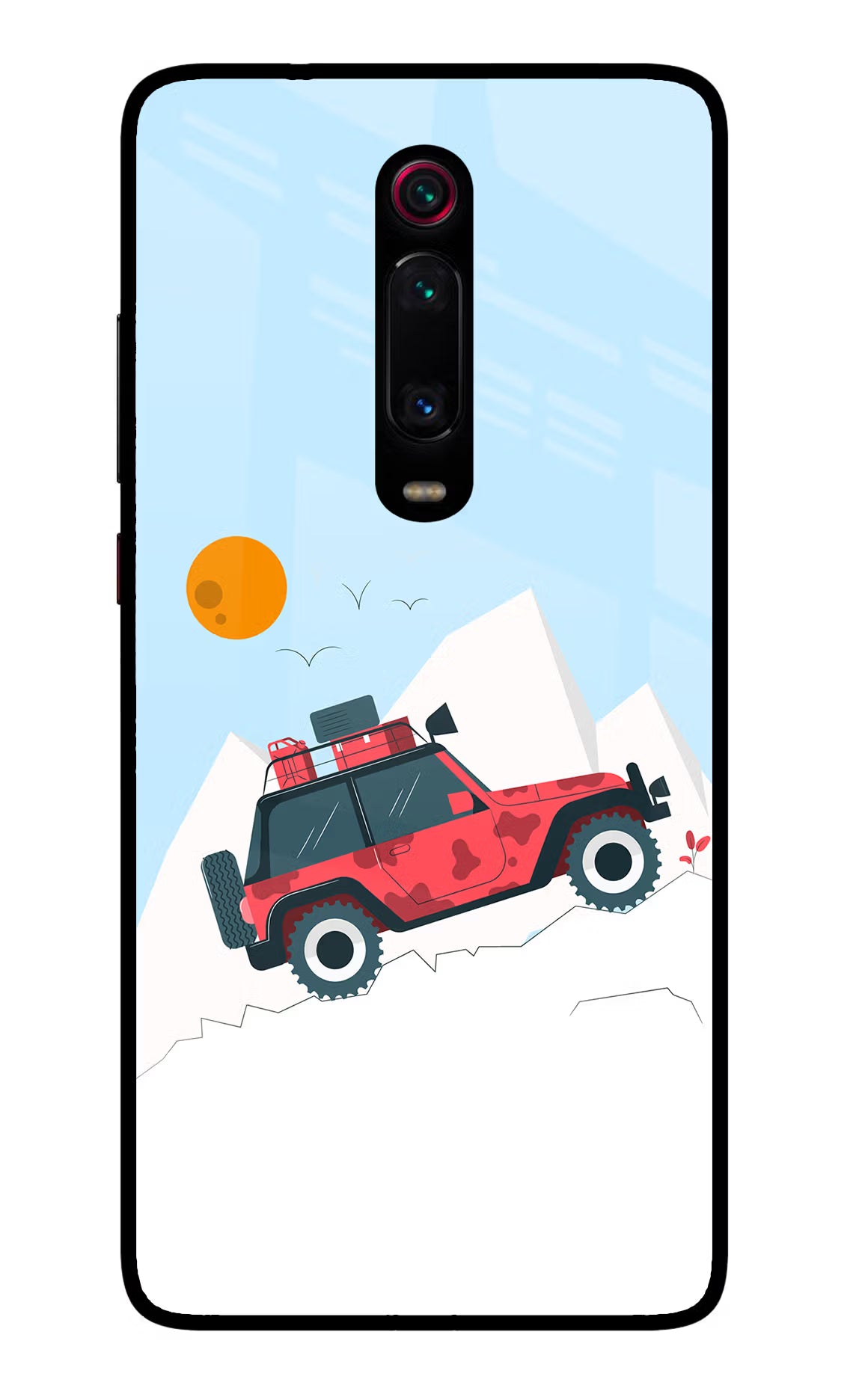 Mountain Trail Beast Redmi K20 Pro Glass Case Back Cover by Casekaro